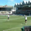 Bevan Griggs goes through some wicket-keeping drills