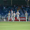 Western Australia celebrates dissmissing QLD captain Jimmy Maher for a first ball duck
