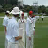 Canterbury players leaving the field