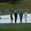 Stephen Fleming with Basin Reserve grounds people