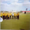 The Wellington team at the after match presentations