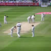 Andrew Strauss takes guard