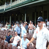 Kevin Pietersen returns to the field after lunch