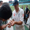 Ashley Giles signs some autographs